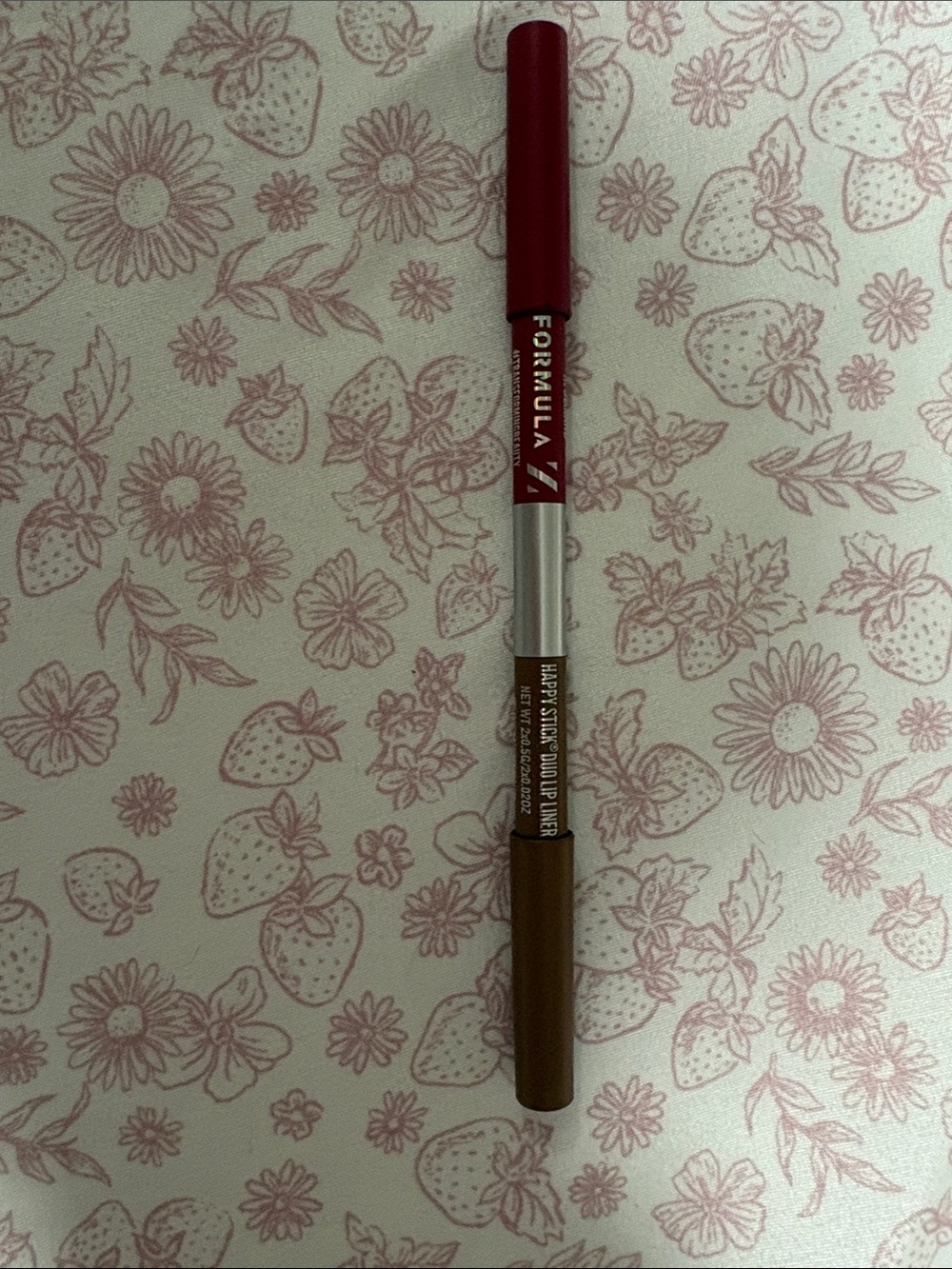 Dual-Ended Lip Liner and Brow Pencil - Brown/Red